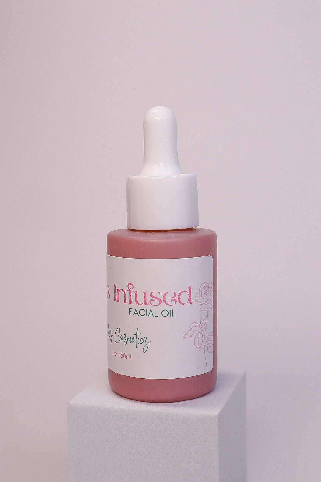 Rose infused facial oil