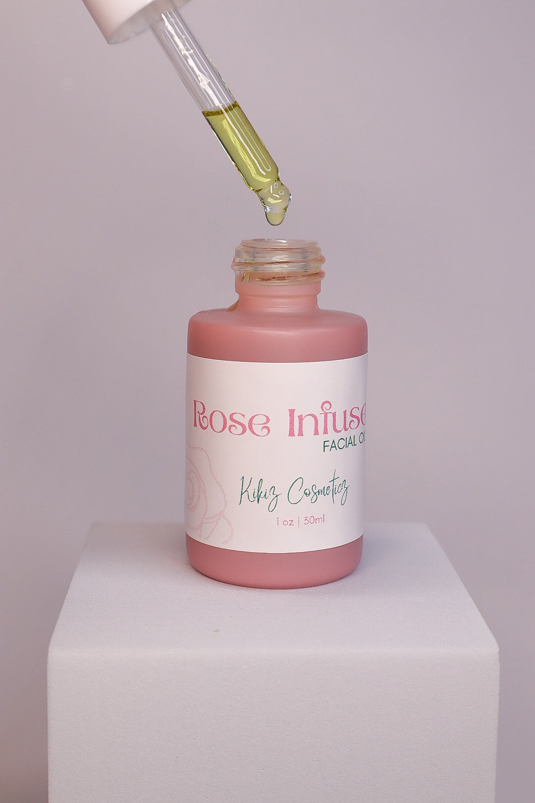 Rose infused facial oil